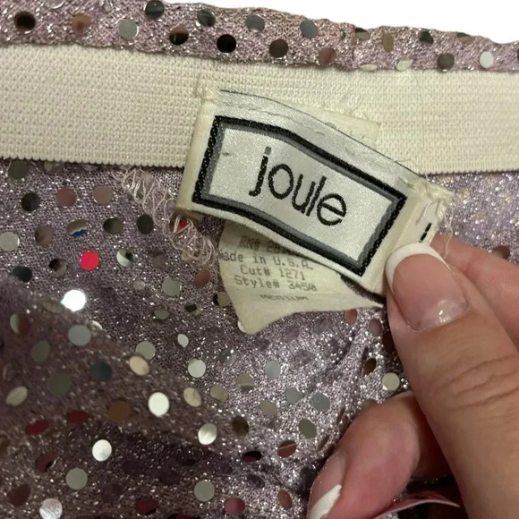 Vintage Joule Silver Foil Mini Halter Dress - Picture 9 of 10